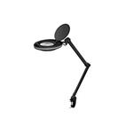 Stolní lampa s lupou, 127mm, 3 dioprie, LED osvětlení 8W, černá