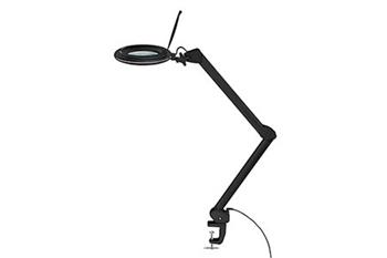 Stolní lampa s lupou, 127mm, 3 dioprie, stmívatelné LED osvětlení 10W, černá