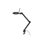 Stolní lampa s lupou, 127mm, 3 dioprie, stmívatelné LED osvětlení 10W, černá