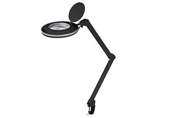 Stolní lampa s lupou, 127mm, 3 dioprie, stmívatelné LED osvětlení 9W, černá