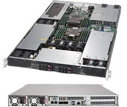 SUPERMICRO 1U GPU server 2x LGA3647, iC621 , 16x DDR4 ECC R, 4x SATA3 HS (2,5"), 2x1600W, SIOM, IPMI, 3xGPU