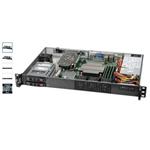 SUPERMICRO 1U server 1x LGA1200, , 4x DDR4 ECC, 2x 2.5" HS SAS/SATA, 200W (80+ Platinum), IPMI