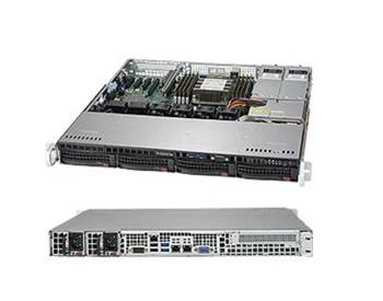 SUPERMICRO 1U server CSE-813MFTQC-R407CB, Ryzen 9 7900X CPU, SNK-P0076V, Workstation, Micro-ATX, 2x 32GB DDR5-4800, 1U