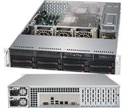 SUPERMICRO 2U server 2x LGA3647, iC621, 16x DDR4 ECC R, 8x SATA3 HS (3,5"), 2x1GbE, 2x 1000W(80+titanium), IPMI, LPB