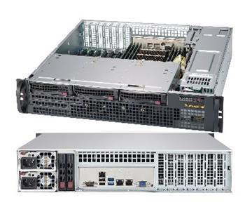 SUPERMICRO 2U short depth chassis 3x 3,5" HS SAS/SATA, DVD, 2x800W (titanium), WIO