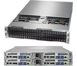 SUPERMICRO 2U TWIN2 server 4x(2x LGA3647),iC621, 24x DDR4 ECC R, 6x SATA 2,5", SIOM),2x 2200W, IPMI