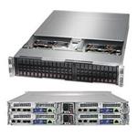 SUPERMICRO 2U TWIN2 server 4x(2x LGA3647),iC621, 24x DDR4 ECC R, 6x SATA 2,5", SIOM),2x 2200W, IPMI