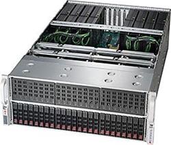 SUPERMICRO 4U GPU server 2xLGA2011-3, C612, 24x DDR4 Reg, 24x HS (2,5"), 8x GPU ready, 2+2 2000W, 2x1Gb,IPMI