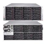 SUPERMICRO 4U JBOD Storage, 44x 3,5" HS HDD 20x18TB HDD (24 front + 20 rear) Expander SAS3 (12Gb/s) 2x1200W (Tit.)