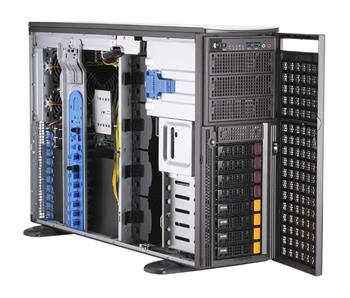 SUPERMICRO 4U server SYS-740GP-TNRT, 2x ICX 6336Y CPU, 16x 16GB DDR4-3200, SSD M2 NVMe PCIe4 960GB, SSD 2.5" NVMe PCIe4