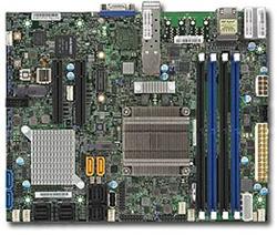 SUPERMICRO FlexATX MB Xeon D-1518 (4-core), 4x DDR4 ECC DIMM,6xSATA,16xSAS3,2x PCI-E 3.0 x8, 2x10Gb SFP+ LAN,IPMI