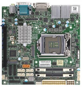 SUPERMICRO MB 1xLGA1151 (Core 8/9 65W), Q370,2xDDR4 SO-DIMM,6xSATA3,M.2, PCIe 3.0 x16,HDMI,DP,DVI,Audio,2xLAN
