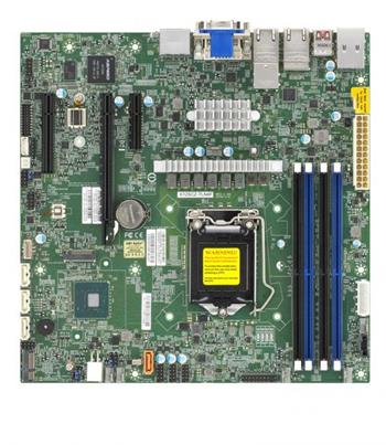 SUPERMICRO MB LGA1200 1U(Xeon W-12xx, core), W480,4xDDR4,4xSATA3,M.2,3xPCIe3.0 (16/4/4),2xDP,DVI,Audio,2x10Gb+2x1Gb,IPM