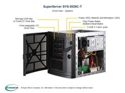 SUPERMICRO microtower server LGA1151(8/9g), C242, 2x DDR4, 4x 3.5" HS SATA3, M.2, 250W (80+ Bronze)