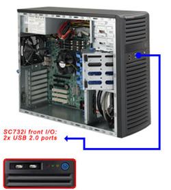 SUPERMICRO Mid-Tower 4x 3,5" fixed HDD, 2x 5,25", 1x external 3,5", 500W (80PLUS Bronze)
