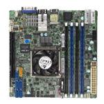 SUPERMICRO mini-ITX MB Xeon D-1518 (4C/8T), 4x DDR4 ECC DIMM,6xSATA, PCI-E 3.0 x16, 2x10GbE LAN, IPMI