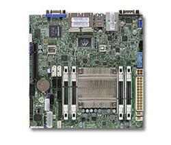 SUPERMICRO miniITX MB Atom C2550 4-core (14W TDP), 4x DDR3 ECC SODIMM, 2xSATA3, 4xSATA2,1xPCI-E x8, 4xLAN, IPMI