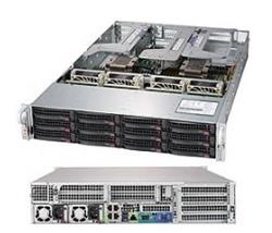 Supermicro SYS-6029U-TR4, 2 x Intel Xeon 5217 CPU, 4 x 32GB DDR4 LP ECC RDIMM, 2 x 480GB SATA, 2x 7.68TB NVMe PCIe 3.1