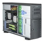 SUPERMICRO Tower/4U 8x 3,5" HS SAS/SATA, 2x 5,25", 1x 5,25" pro 3,5", 1200W (80PLUS Platinum), superquiet