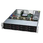 SUPERMICRO WIO A+ Ser 2U UP WIO with 12 hot-swap 3.5" NVMe/SAS/SATA (6 NVMe hybrid) bays and 2 PCIe 5.0 x16 FHFL slots 