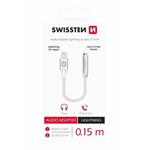 SWISSTEN AUDIO ADAPTÉR TEXTILE LIGHTNING /JACK(samice) 0,15AUDIO ADAPTÉR TEXTILE LIGHTNING /JACK(samice) 0,15 M STŘÍBRN