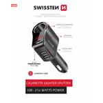 SWISSTEN AUTOADAPTÉR S VÝSTUPEM 1x CL, 1x UCB-C PD a 2x USB-A, 108W - 216W