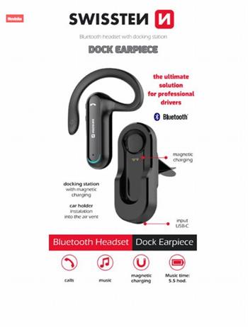 SWISSTEN BLUETOOTH HEADSET SWISSTEN DOCK EARPIECE