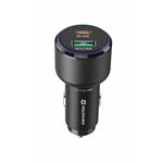 SWISSTEN CL ADAPTÉR USB-C PD + USB-A, 63W ČERNÝ + KABEL USB-C / USB-C, 1 M