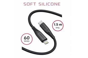 SWISSTEN DATOVÝ KABEL SOFT SILICONE USB-C / USB-C 1,5 M 60W ČERNÝ