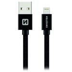 Swissten Datový Kabel Textile Usb / Lightning 1,2 M Černý