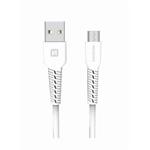 SWISSTEN DATOVÝ KABEL USB / MICRO USB 1,0 M BÍLÝ