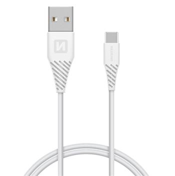 SWISSTEN DATOVÝ KABEL USB / USB-C HUAWEI SUPER CHARGE 5A 1,5M BÍLÝ