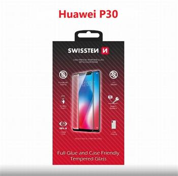 SWISSTEN OCHRANNÉ SKLO CASE FRIENDLY HUAWEI P30 ČERNÉ