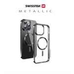 SWISSTEN POUZDRO CLEAR JELLY MagStick METALLIC PRO IPHONE 16 PLUS ČERNÉ