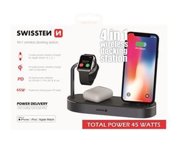 SWISSTEN WIRELESS NABÍJEČKA 4in1 MFi