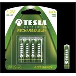 Tesla AAA RECHARGEABLE+ nabíjecí Ni-MH 800mAh, 4 ks 