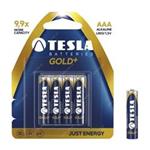 Tesla alkaline GOLD+ baterie AAA LR3, 4pcs/pack