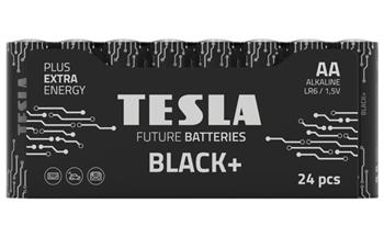 TESLA BLACK+ alkalická baterie AA (LR06, tužková, fólie) 24 ks