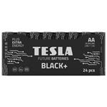 TESLA BLACK+ alkalická baterie AA (LR06, tužková, fólie) 24 ks