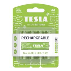 TESLA RECHARGEABLE+ nabíjecí baterie AA Ni-MH 2450mAh (HR06, tužková, blister) 4 ks