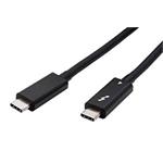 Thunderbolt 4 kabel, USB C(M) - USB C(M), 40Gb/s, PD 100W, aktivní, černý, 1,5 m