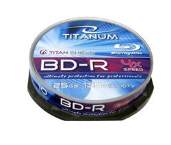 TITANUM BDR0007 - BluRay BD-R [ Cake Box 10 | 25GB | 4x ]