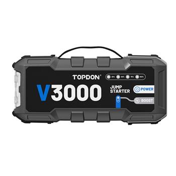TOPDON Car Jump Starter V3000/3000A/12V vozidla/24000mAh/9l benzín/7l diesel/LED světlo |