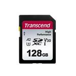 Transcend 128GB SDXC 330S UHS-I U3 V30 A2 paměťová karta, 100 MB/s R, 85 MB/s W