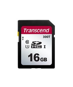Transcend 16GB SDHC300T UHS-I U1 (Class 10) 3D TLC paměťová karta, 95MB/s R, 10MB/s W, černá