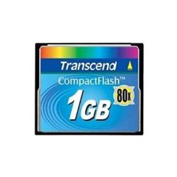 Transcend 1GB CF Card (80X) compact flash memory card