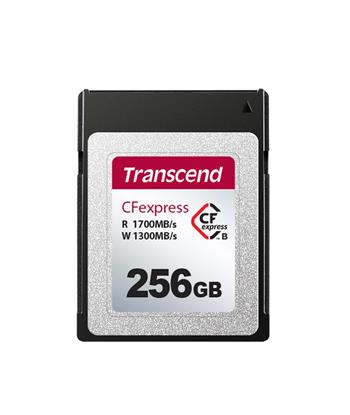 Transcend 256GB CFexpress 820 NVMe PCIe Gen3 x2 (Type B) paměťová karta, 1700MB/s R, 1300MB/s W