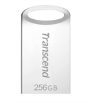Transcend 256GB JetFlash 710S, USB 3.1 Gen 1 flash disk, malé rozměry, stříbrný kov