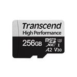 Transcend 256GB microSDXC 330S UHS-I U3 V30 A2 (Class 10) paměťová karta (bez adaptéru), 100MB/s R, 85MB/s W