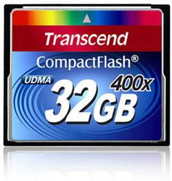 Transcend 32GB CF (400X) paměťová karta